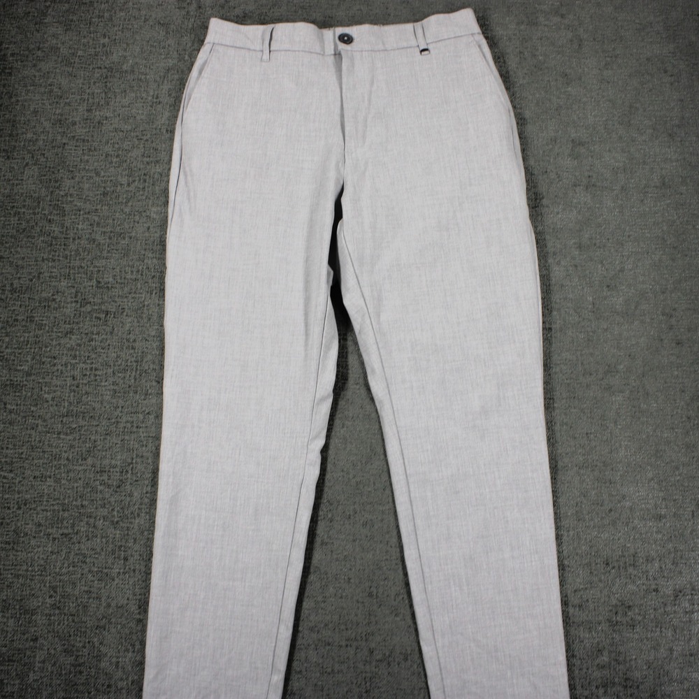 Denim & Flower Ricky Singh The AMS Pant Mens XL Light Gray Tapered Stretch Chino